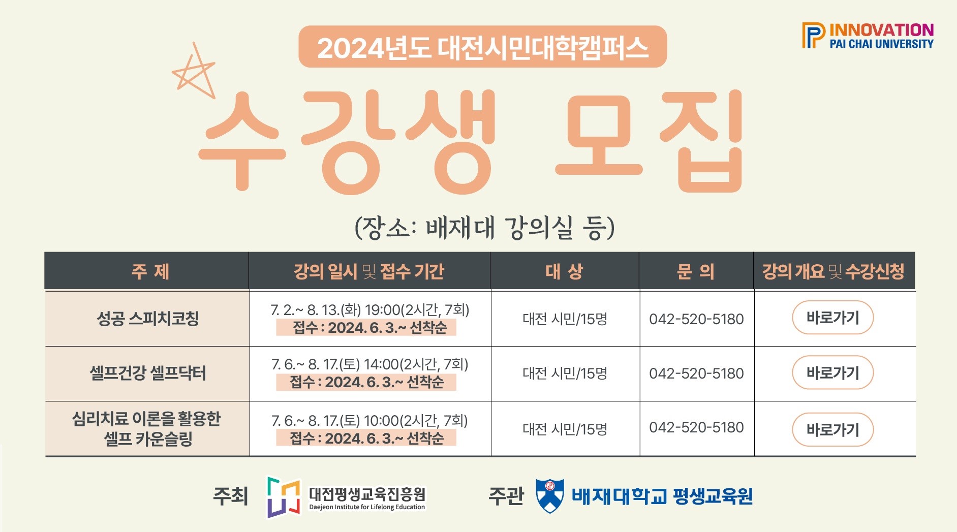 사진1. 배재대 평생교육원 대전시민대학캠퍼스